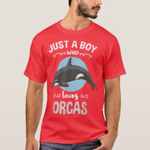 Camiseta Solo un chico que ama a la ballena orcas
