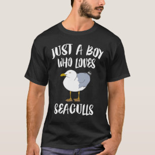 Camiseta Solo un chico que ama a las gaviotas que adoran a 