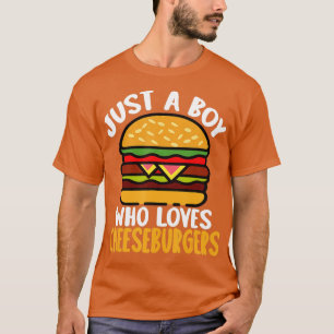 Camiseta Solo un chico que ama a las hamburguesas hamburgue