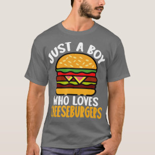Camiseta Solo un chico que ama a las hamburguesas hamburgue