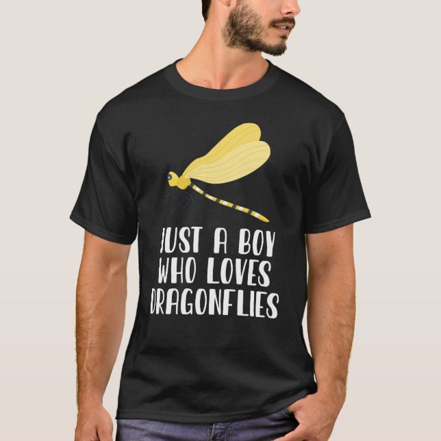 Camiseta Solo un chico que ama a las libélulas (Anverso)