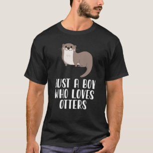 Camiseta Solo un chico que ama a las nutrias