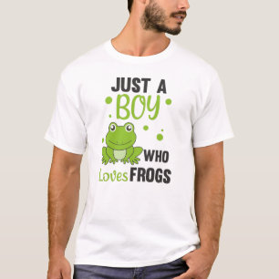 Camiseta Solo un chico que ama a las ranas, dulce rana