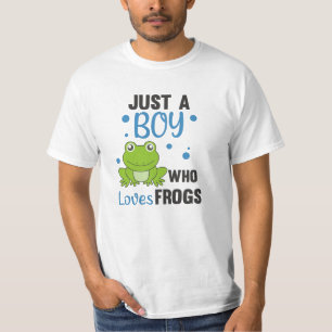 Camiseta Solo un chico que ama a las ranas, dulce rana