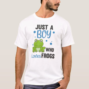 Camiseta Solo un chico que ama a las ranas, dulce rana