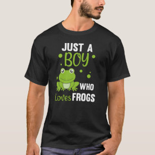 Camiseta Solo un chico que ama a las ranas, dulce rana