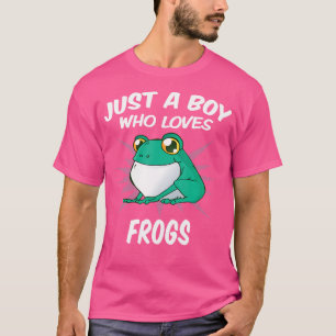 Camiseta Solo un chico que ama a las ranas raras raras rara