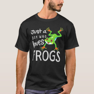 Camiseta Solo un chico que ama a las ranas, un animal graci