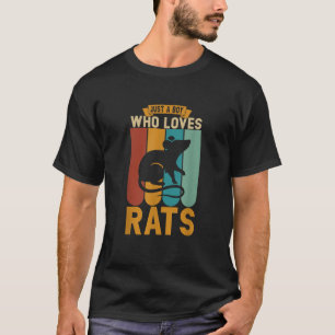 Camiseta Sólo un chico que ama a las ratas