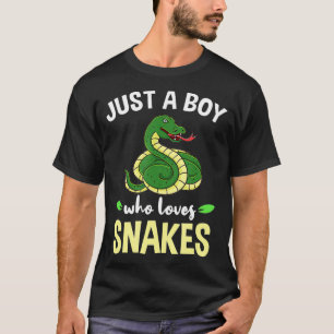 Camiseta Solo un chico que ama a las serpientes