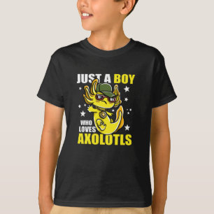 Camiseta Solo un chico que ama a los axolotls Cute Funny Ka