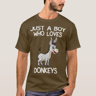 Camiseta Solo un chico que ama a los burros 2