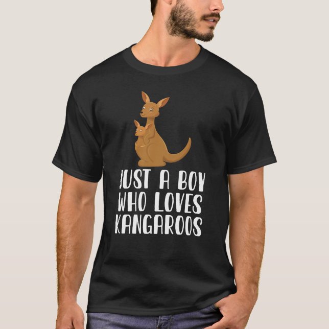 Camiseta Solo un chico que ama a los canguros (Anverso)
