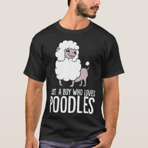 Camiseta Solo un chico que ama a los caniche