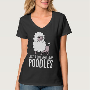 Camiseta Solo un chico que ama a los caniche