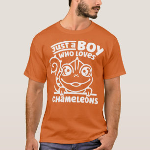 Camiseta Solo un chico que ama a los Chameleons Chameleon