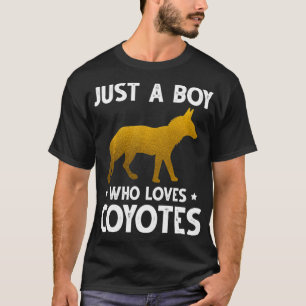 Camiseta Solo un chico que ama a los coyotes Amantes de los