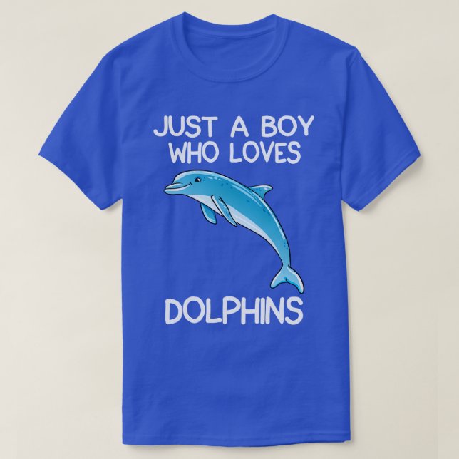 Camiseta Solo un chico que ama a los delfines (Diseño del anverso)