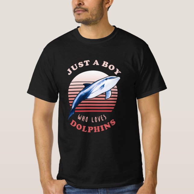 Camiseta Solo un chico que ama a los delfines (Anverso)