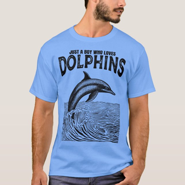 Camiseta Solo un chico que ama a los delfines (Anverso)