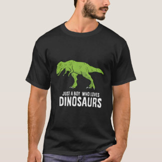 Camiseta Solo un chico que ama a los dinosaurios