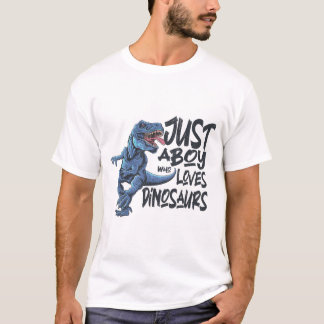 Camiseta Solo un chico que ama a los dinosaurios