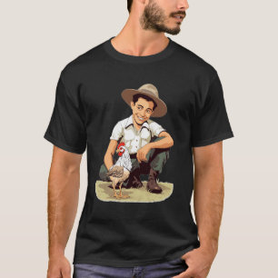 Camiseta Solo un chico que ama a los gallos de gallinas