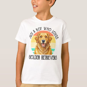 Camiseta Solo un chico que ama a los Golden Retriever