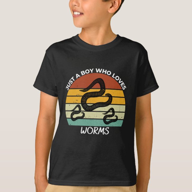Camiseta Solo un chico que ama a los gusanos (Anverso)