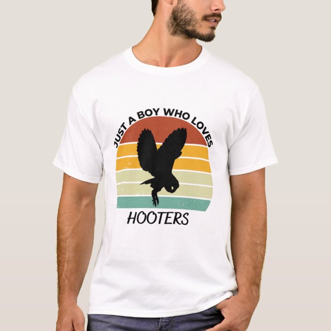 Camiseta Solo un chico que ama a los hooters (Anverso)