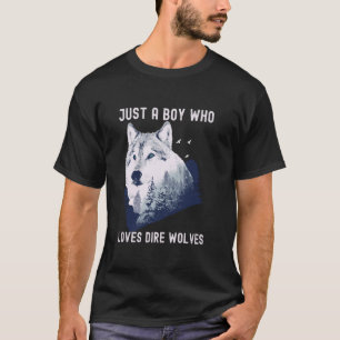 Camiseta Solo un chico que ama a los lobos feroces