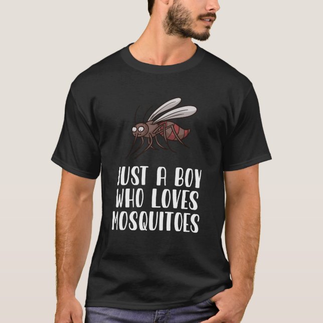 Camiseta Solo un chico que ama a los mosquitos (Anverso)