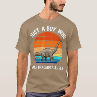 Camiseta Solo un chico que ama a los niños de los dinosauri