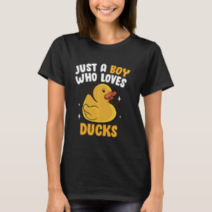 Camiseta Solo Un Chico Que Ama A Los Patos De Goma Divertid