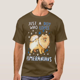 Camiseta Solo un chico que ama a los pomeranianos