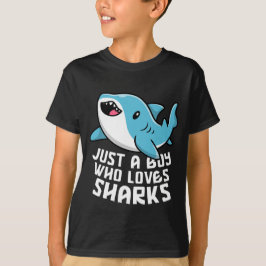 Camiseta Solo un chico que ama a los tiburones