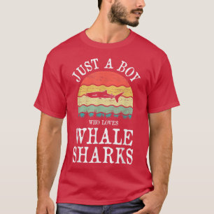 Camiseta Solo un chico que ama a los tiburones ballena470