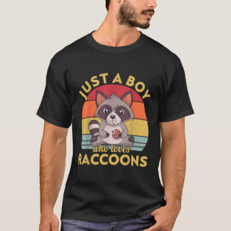 Camiseta Solo un chico que ama a Raccoons