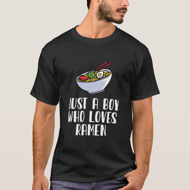 Camiseta Solo un chico que ama a Ramen (Anverso)