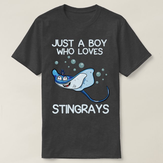 Camiseta Solo un chico que ama a Stingrays (Diseño del anverso)