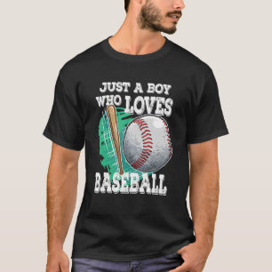 Camiseta Solo un chico que ama al jugador de béisbol