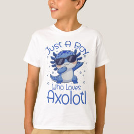Camiseta Solo un chico que ama Axolotl