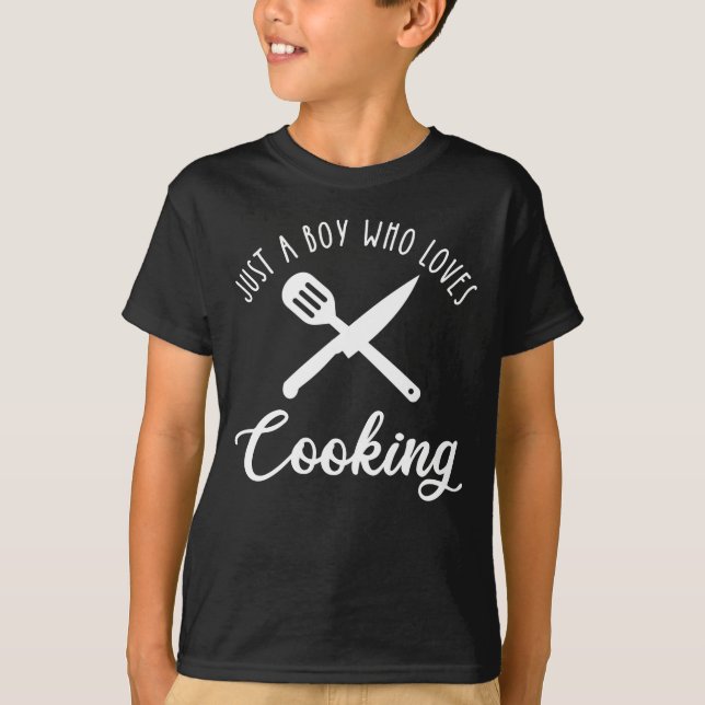 Camiseta Solo un chico que ama cocinar (Anverso)