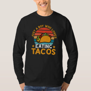 Camiseta Sólo un chico que ama comer Taco Taco Viva México