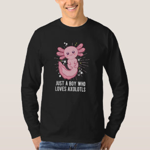 Camiseta Solo un chico que ama el ajolote salamandra divert
