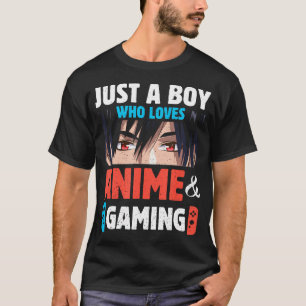 Camiseta Solo un chico que ama el anime y los videojuegos d