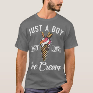 Camiseta Solo un chico que ama el helado
