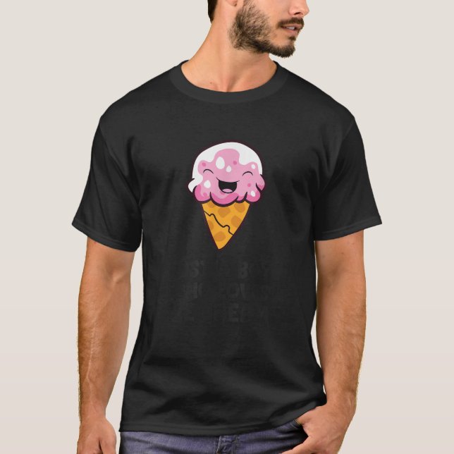 Camiseta Solo un chico que ama el helado (Anverso)