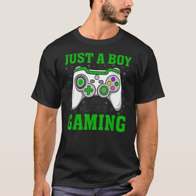 Camiseta SOLO UN CHICO QUE AMA EL JUEGO DE Video Jugador Gr (Anverso)