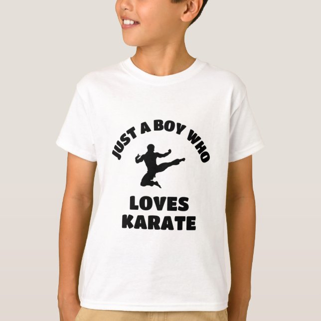 Camiseta Sólo un chico que ama el karate (Anverso)